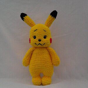 Handmade Crochet Pikachu Plushie